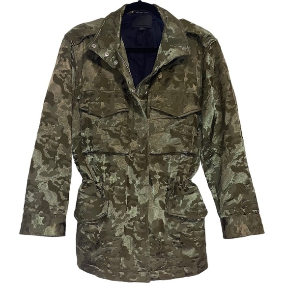 Alexander Wang Camo Jacquard Military Cargo Jacket XS - Picture 8 of 15